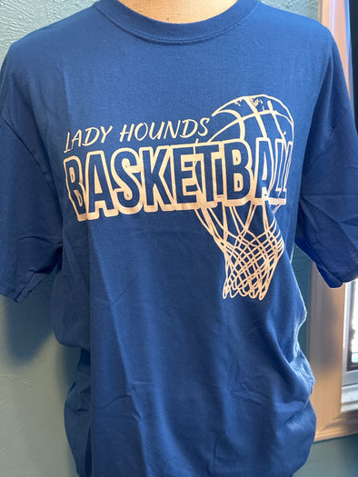 Adult L Lady Hounds Basketball tee