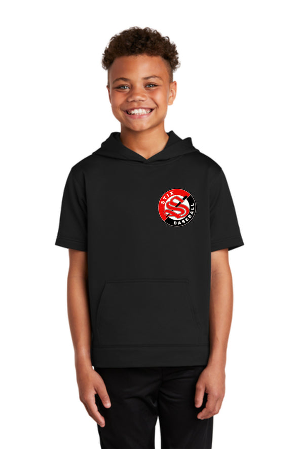 Youth STIX full color logo short sleeve hoodie