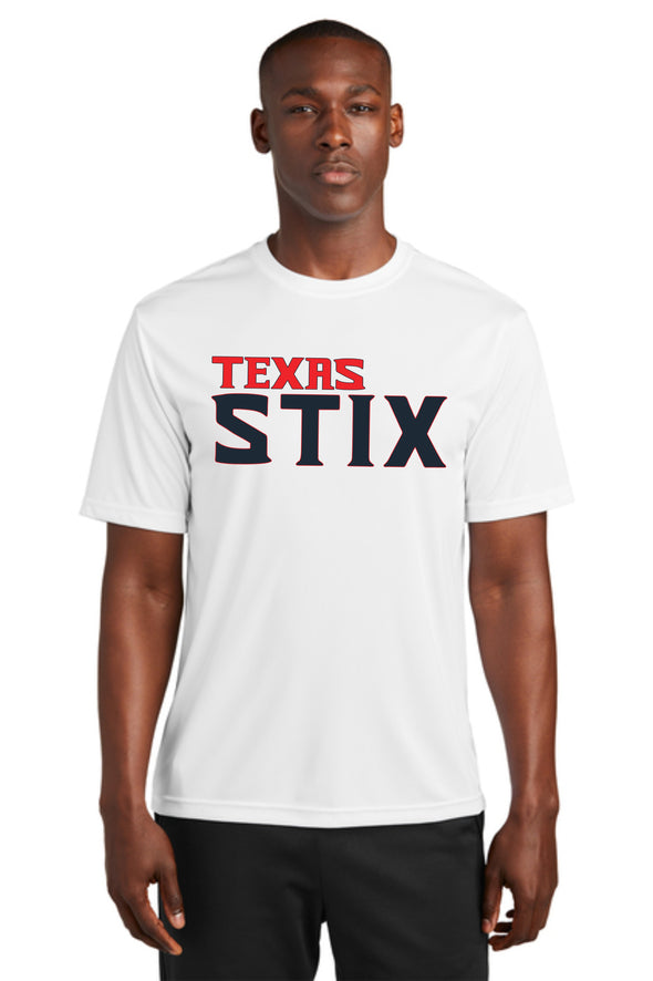 Adult Sport Tek Dryfit STIX Baseball tee