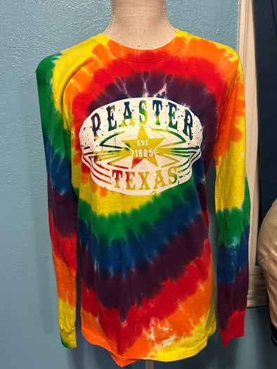 Youth XL tiedye Peaster Belt Buckle longsleeve