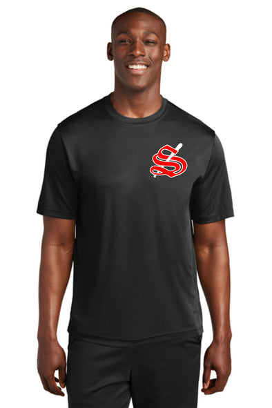 Adult Sport Tek Dryfit STIX logo tee