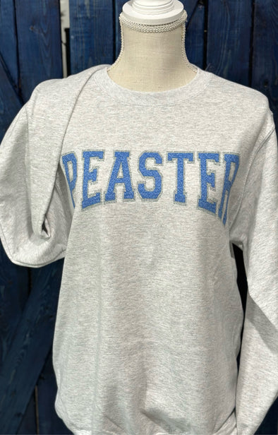 PEASTER adult chenille varsity letter sweatshirt